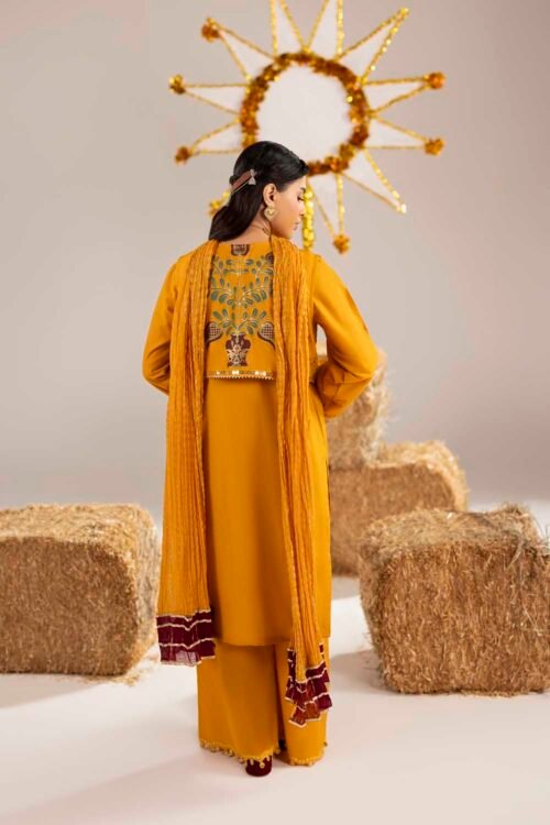 Mustard Phulkaari 3-Piece (ZR-2612)