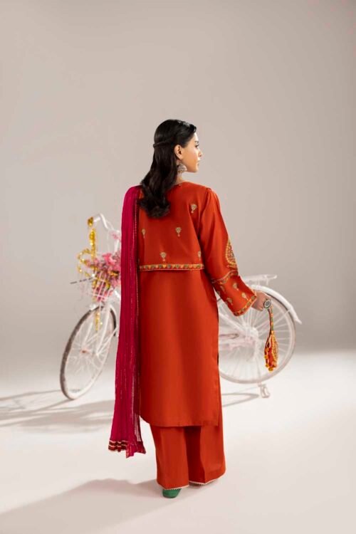 Rust Phulkaari 3-Piece (ZR-2613)