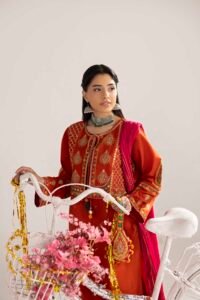 Rust Phulkaari 3-Piece (ZR-2613)