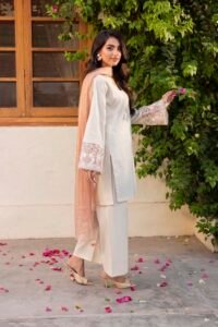 Off-white Summer Cotton 3-Piece (ZR-B002)