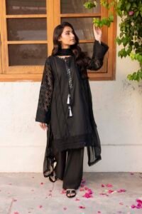 Black Summer Cotton 3-Piece (ZR-B005)