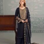 Navy Blue Zardozi 3-Piece (ZR-2557)