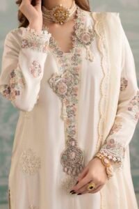 Pearl Raw Silk 3-Piece (ZR-2559)