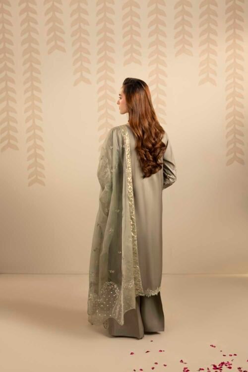 Olive Green Zardozi 3-Piece (ZR-2561)