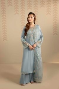 Ice Blue Zardozi 3-Piece (ZR-2558)