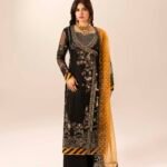 Black Noor Mahal 3-Piece (ZR-2555)