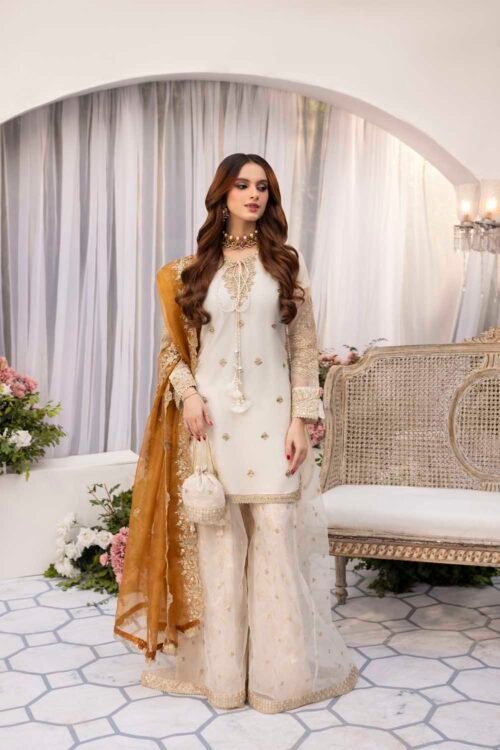 Off-white Zardozi 3-Piece (ZR-2569)