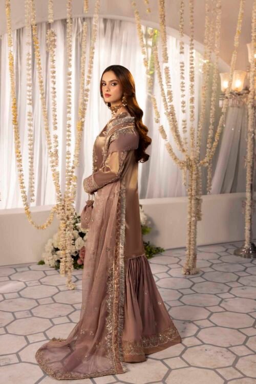 T-pink Zardozi 3-Piece (ZR-2570)
