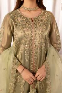 Sage Green Zardozi 3-Piece (ZR-2573)