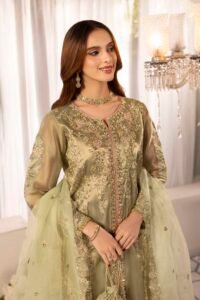 Sage Green Zardozi 3-Piece (ZR-2573)