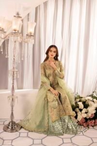 Sage Green Zardozi 3-Piece (ZR-2573)