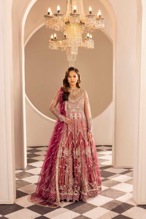 Ombre Plum Zardozi 3-Piece (ZR-2588)