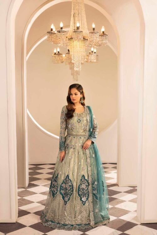 Teal Zardozi 3-Piece (ZR-2587)