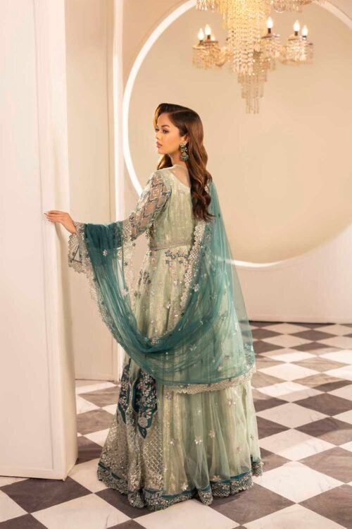 Teal Zardozi 3-Piece (ZR-2587)