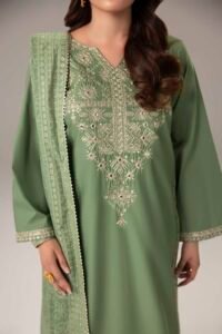 Mint Green Phulkaari 3-Piece (ZR-2632)