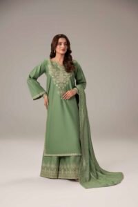 Mint Green Phulkaari 3-Piece (ZR-2632)