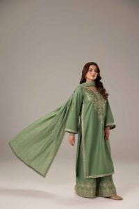 Mint Green Phulkaari 3-Piece (ZR-2632)