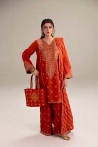 Rust Phulkaari 3-Piece (ZR-2633)