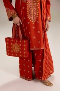 Rust Phulkaari 3-Piece (ZR-2633)
