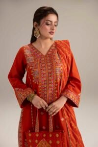 Rust Phulkaari 3-Piece (ZR-2633)
