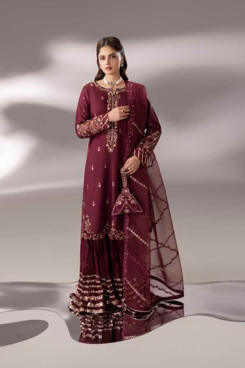Maroon Zardozi 3-Piece (ZR-2638)