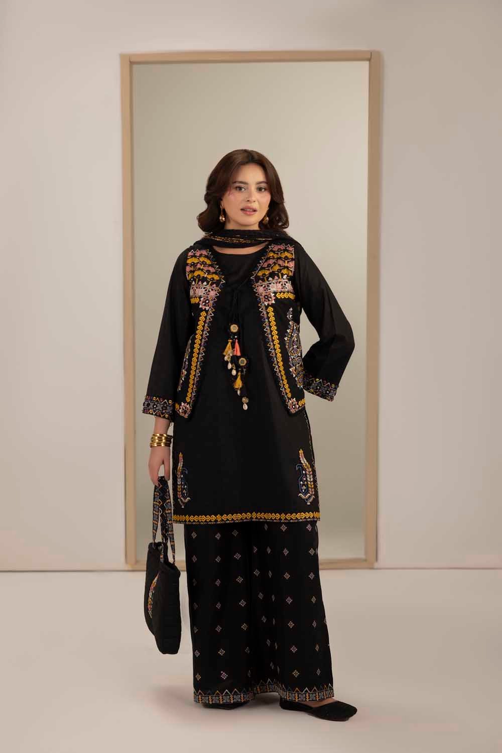 049A8614.jpg Black Phulkaari 3-Piece (ZR-2629)