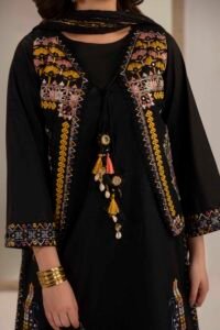 Black Phulkaari 3-Piece (ZR-2629)