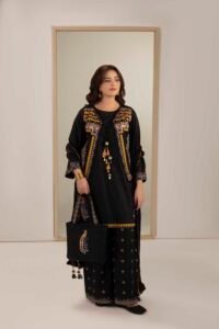 Black Phulkaari 3-Piece (ZR-2629)