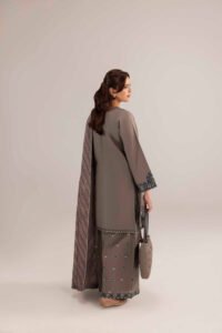 Grey Phulkaari 3-Piece (ZR-2633)