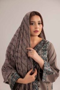 Grey Phulkaari 3-Piece (ZR-2633)