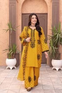 Mustard Virsa 3-Piece (ZR-2580)