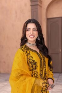 Mustard Virsa 3-Piece (ZR-2580)