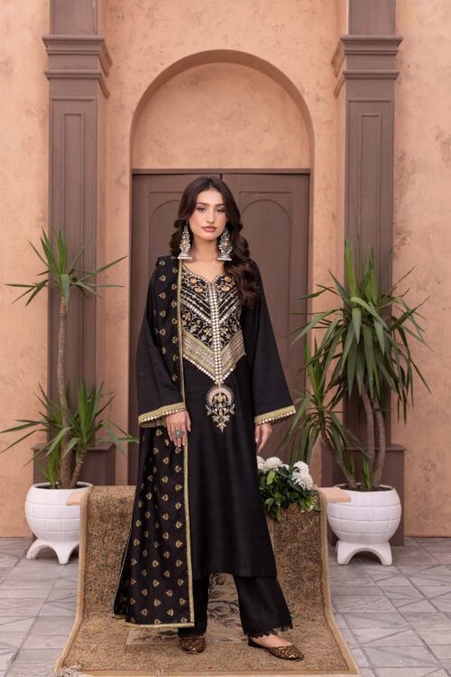Black Virsa 3-Piece (ZR-2581)
