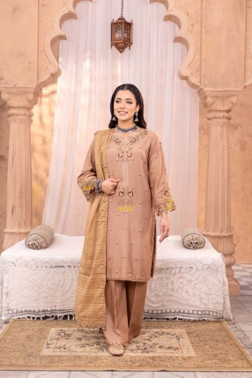 Beige Virsa 3-Piece (ZR-2583)