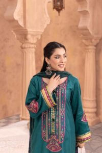 Sea-green Virsa 3-Piece (ZR-2584)