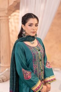 Sea-green Virsa 3-Piece (ZR-2584)