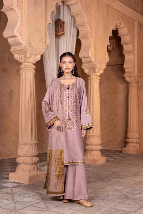 Tea-pink Virsa 3-Piece (ZR-2584)