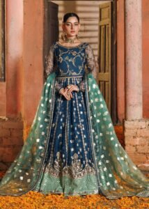 Teal Net A-line Maxi 3-Piece (2506A)
