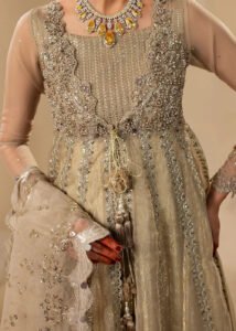 Gold Organza Flared Maxi 3-Piece (2575B) - Image 12